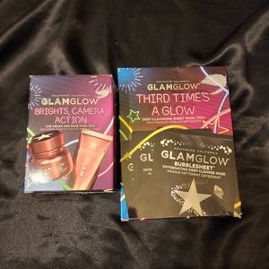🆕 NIB Glamglow Third Time's A Glow & Brights, Camera, Action Skincare Sets